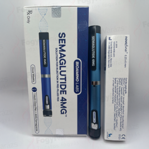 Semaglutid 4 mg injekciós toll Bioamino Labs dobozos kiszerelésben, előretöltött tollal és tűkkel.