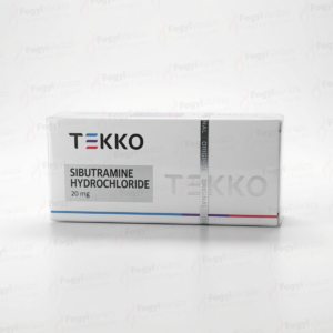 Tekko Sibutramine Hydrochloride 20 mg dobozos kiszerelés fehér háttéren, eredeti csomagolásban.